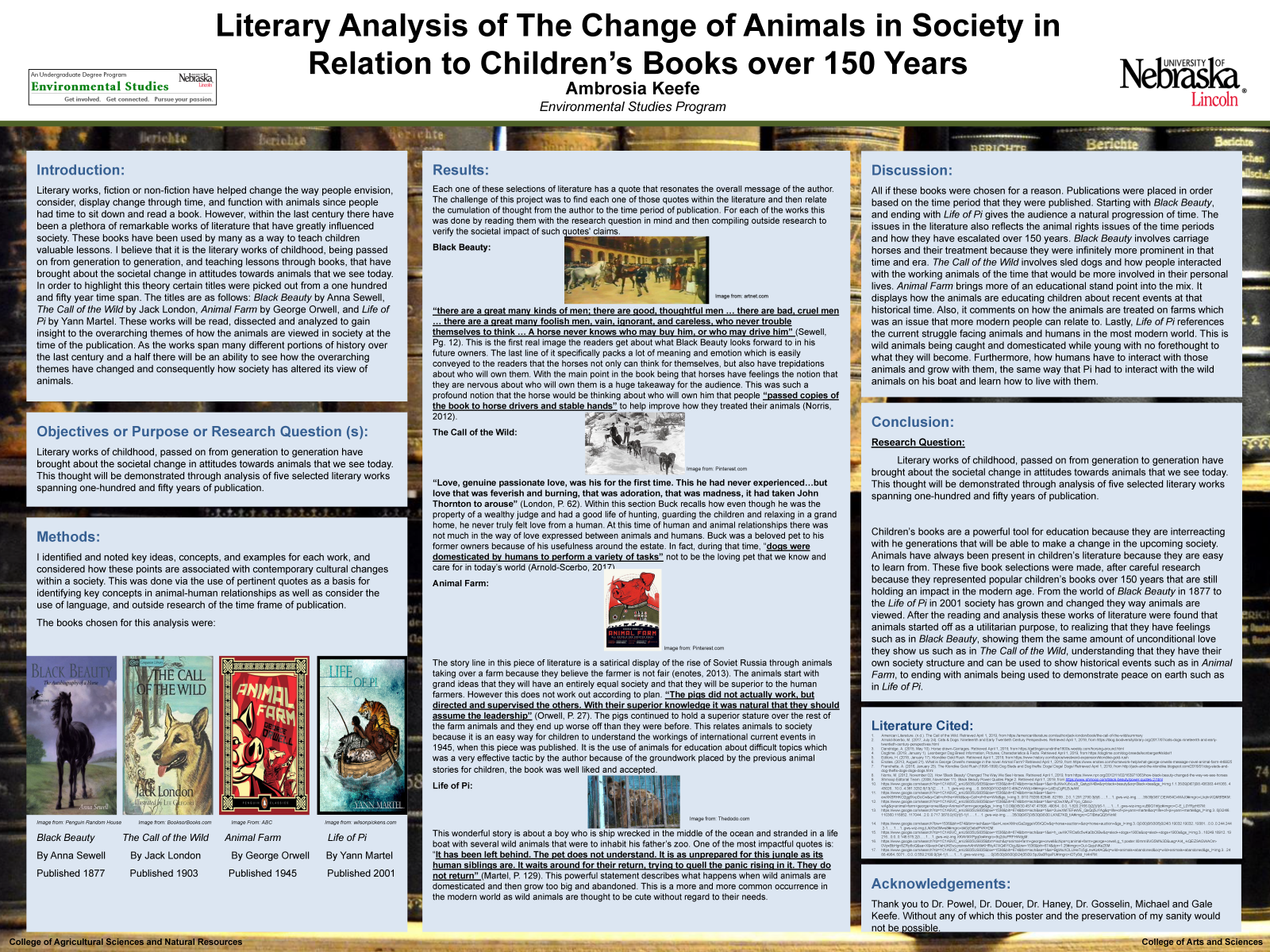 Research poster from Ambrosia Keefe